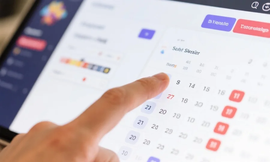 站点用户手指正在点击筛选功能，选择特定日期，显示精准的开奖号码结果，界面现代简洁